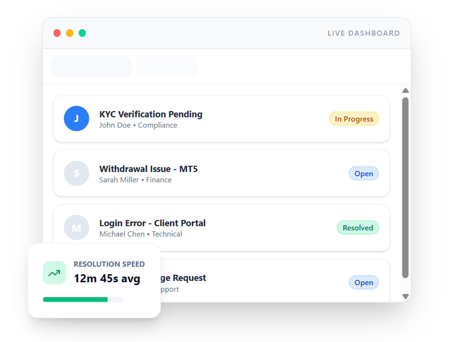 Enterprise Support Ticketing for Forex, Crypto & Fintech Platforms